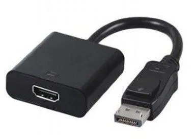Gembird DisplayPort v1 to HDMI adapter cable, black FO (A-DPM-HDMIF-002)