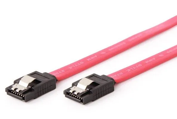 Gembird Metal clips, Serial ATA data kabl flat 0.5m (CC-SATAM-DATA)