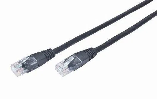 Gembird Mrezni kabl, CAT5e UTP Patch cord 0.5m black (PP12-0.5M/BK)