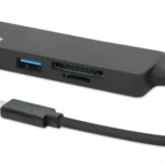 USB-C HUB 3port Manhattan 164948 3.2 G1, 5Gbps, CR, Crni