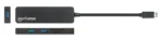 USB-C HUB 3port Manhattan 164948 3.2 G1, 5Gbps, CR, Crni – slika 3
