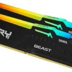 Kingston Fury Beast RGB 16GB (2x8GB) DDR5 5600MHz RAM memorija | KF556C40BBAK2-16