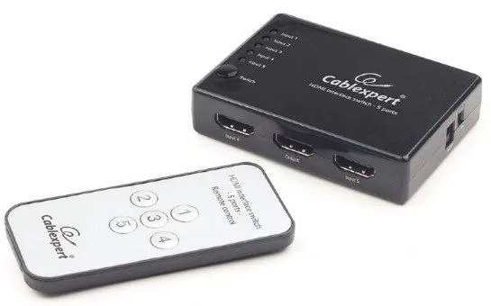 Gembird HDMI interface SWITCH, 5ports, remote (DSW-HDMI-53)