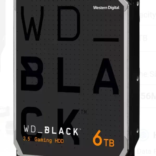 Hard disk WD 6TB WD6004FZWX 7200RPM 128M Black