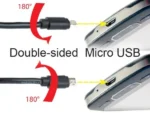 CC-USB2-AMmDM-6 Gembird USB 2.0 AM to Double-sided Micro-USB cable, black, 1,8m – slika 2