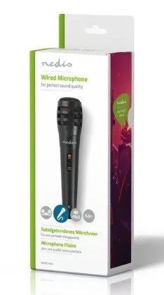 Karaoke mikrofon, 6.35mm -75 dB+/-3dB Sensitivity, 80 Hz-12 kHz, 5.0m (MPWD15BK)