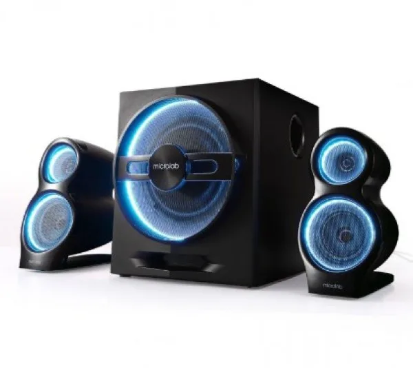 Microlab T10 Aktivni drveni zvučnici 2.1 56W RMS(24W, 2x16W) BLUETOOTH daljinski , 3.5mm