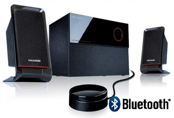 Microlab M200BT Aktivni drveni zvučnici 2.1 40W RMS(16W, 2x12W) BLUETOOTH daljinski , 3.5mm