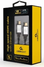 Gembird HDMI kabl, High speed, ethernet support 3D/4K TV Select Plus Series blister 5m (CCB-HDMIL-5M)
