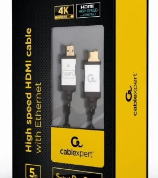 Gembird HDMI kabl, High speed, ethernet support 3D/4K TV Select Plus Series blister 5m (CCB-HDMIL-5M)