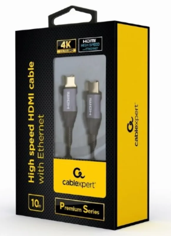 Gembird HDMI kabl, High speed, ethernet support 3D/4K TV Premium Series 10m blister (CCBP-HDMI-10M)