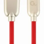 Gembird Premium rubber Micro-USB charging and data cable, 1m, red (CC-USB2R-AMmBM-1M-R)