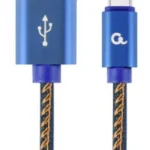 Gembird Premium jeans (denim) Type-C USB cable with metal connectors, 2 m, blue (CC-USB2J-AMCM-2M-BL)