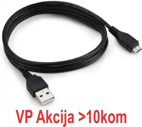 Gembird USB 2.0 A-plug to Micro usb B-plug DATA cable 1M BLACK (CCP-mUSB2-AMBM-1M)