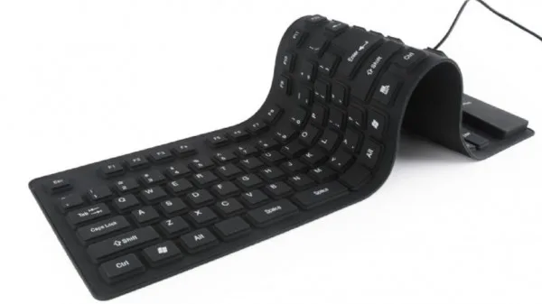 Gembird Fleksibilna tastatura US layot USB+microUSB OTF adapter (KB-109F-B)