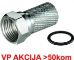 CON-FC-001RING ** F male connector for RG6 cable, 6.6mm, Zinc,with water proof ring - min.25kom(9) - Slika 4