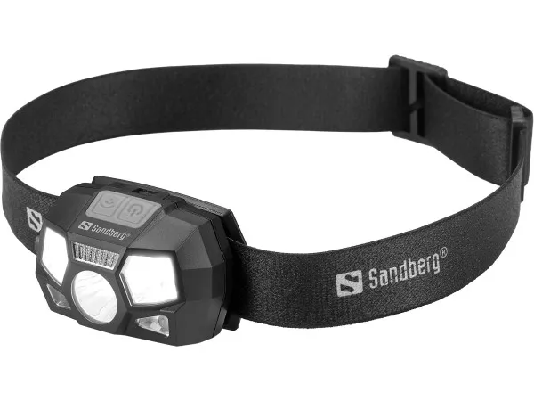 Baterijska naglavna lampa Sandberg 5u1 421-10 punjiva, senzor