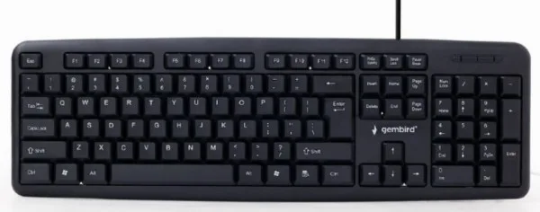 Gembird Standardna tastatura US layout black USB A (KB-U-103)