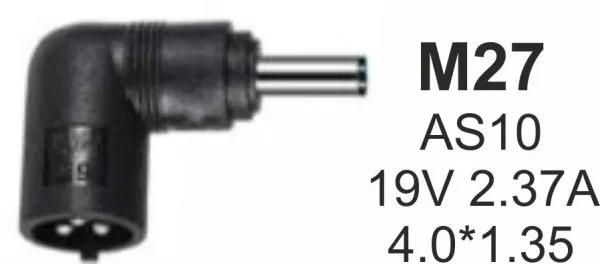 NPC-AS10 (M27) Gembird konektor za punjač 45W-19V-2.37A, 4.0x1.35mm