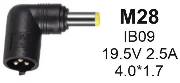 NPC-IB09 (M28) Gembird konektor za punjač 45W-19.5V-2.25A, 4.0x1.7mm