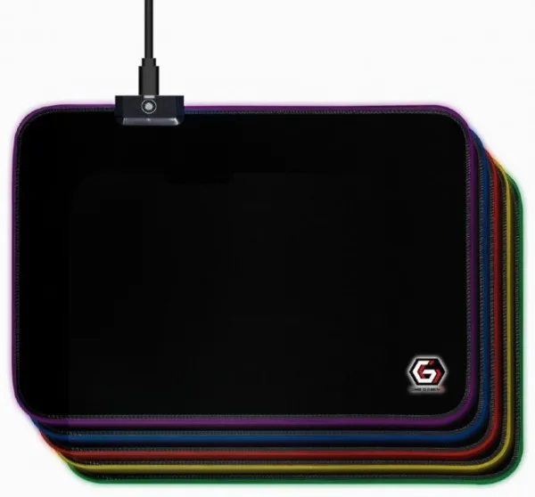Gembird Gejmerska podloga za miša od gume, 250x350mm, 4mm RGB LED svetlo, MEDIUM (MP-GAMELED-M)