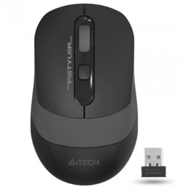 GREY A4Tech Fstyler V-Track bežični opticki miš 2.4Ghz, 125Hz/1000-1600-2000Dpi, 108mm, USB (A4-FG10)