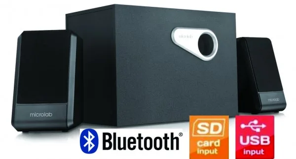 Microlab M280BT Aktivni drveni zvučnici 2.1 42W RMS(26W, 2x8W) SD, USB, BLUETOOTH , 3.5mm