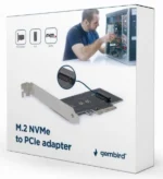 PEX-M2-01 Gembird M.2 SSD NVMe adapter PCI-Express add-on card, sa dodatnim low-profile breketom - Slika 4