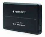EE2-U3S-2 Gembird USB 3.0 Externo kuciste za 2.5 SATA hard diskove, aluminium, crni - Slika 3