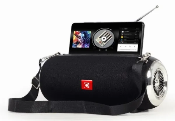 Gembird Portable Bluetooth speaker +handsfree 2x5W, FM, USB, SD, AUX + antena black (SPK-BT-17)