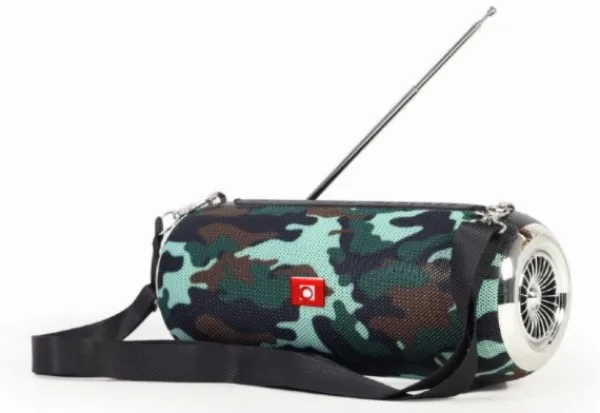 Gembird Portable Bluetooth speaker +handsfree 2x5W, FM, USB, SD, AUX + antena camo (SPK-BT-17-CM)