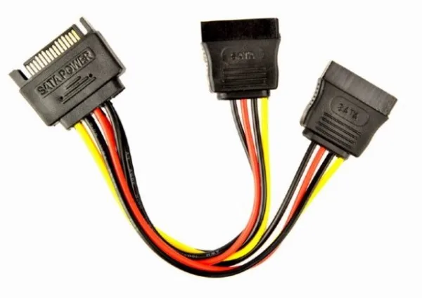 Gembird SATA power splitter cable, 0.15 m (CC-SATAM2F-01)