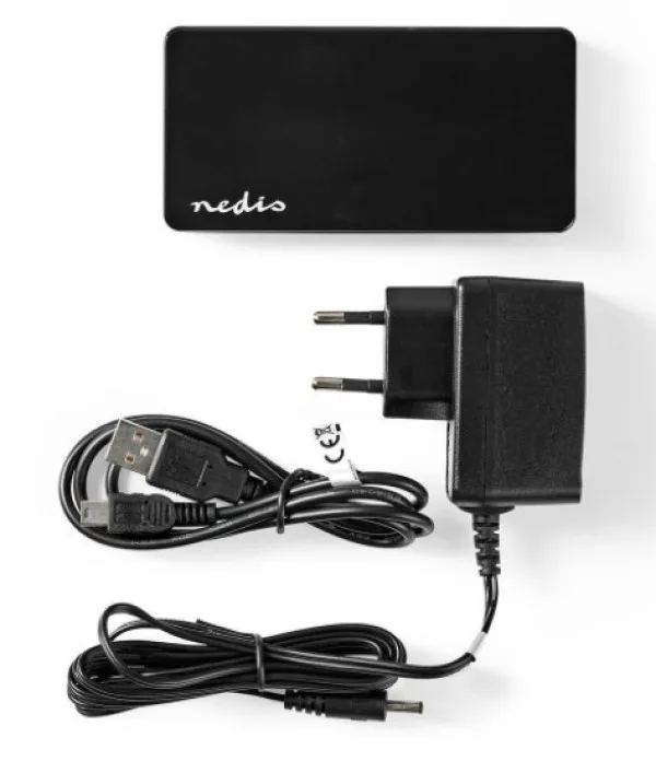 USB 2.0 7-port hub + AD/DC adapter (UHUBU2730BK)