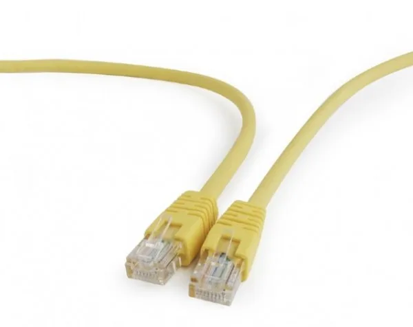 Gembird Mrezni kabl, CAT5e UTP Patch cord 0.5m Yellow (PP12-0.5M/Y)