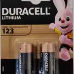 Duracell HPL 123, 3V, 140mAh, Litijum baterija 17x33,4mm PAK2 (cena po kom.)