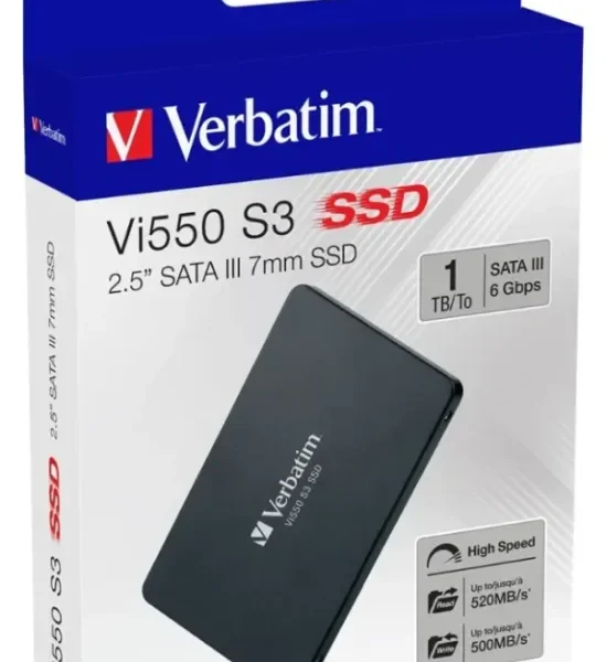 SSD 2.5" SATA Verbatim Vi550 S3 1TB 520MB/s 500MB/s