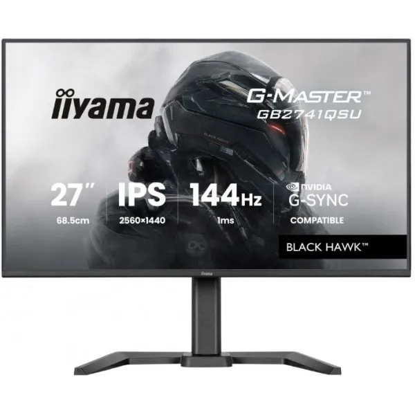 46989 Iiyama G-Master GB2741QSU-B1 monitor 27" IPS QHD 144 Hz HDMI DP - Slika 1