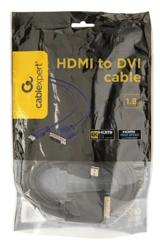 Gembird HDMI to DVI male-male kabl 1,8m (CC-HDMI-DVI-6)