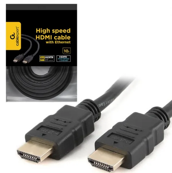 Gembird HDMI kabl v.2.0 ethernet support 3D/4K TV 10m (CC-HDMI4-10M)