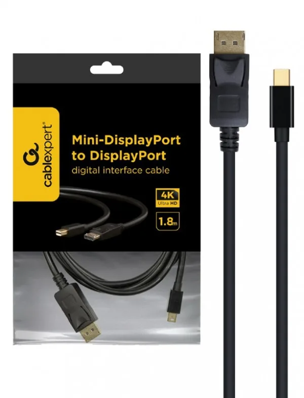 Gembird Mini DisplayPort to DisplayPort digital interface cable, 1.8 m (CCP-mDP2-6)