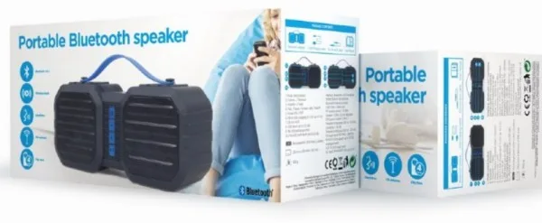 Gembird portable Bluetooth speaker +handsfree 2x3W, FM, USB, SD, AUX (SPK-BT-19)