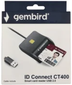Gembird Smart card reader USB 2.0 Čitač za licne karte, saobracajne, bankarske (CRDR-CT400)