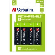 Punjiva baterija Verbatim AA LR6 2500mAh blister 1, 4