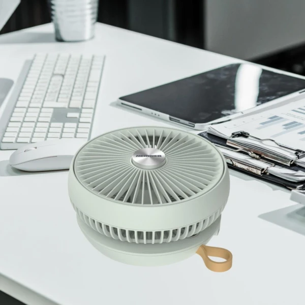 Ventilator HEINNER HMF-LC4000GR, 5W, 4000mAh, type-C, sklopivi