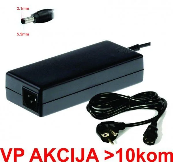 Gembird punjač 12v/5A 60W, 1m kabl sa uzemljenjem, Coper napajanje, DC 5.5x2.1mm CE(671) (NPA-AC47)