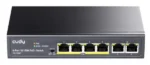 Cudy FS1006P 6-Port 10/100M PoE+ Switch, 60W internal max 32W/PoE, UPLINK, 250m (alt.PFS3006-4ET-60) - Slika 3