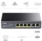 Cudy FS1006P 6-Port 10/100M PoE+ Switch, 60W internal max 32W/PoE, UPLINK, 250m (alt.PFS3006-4ET-60)