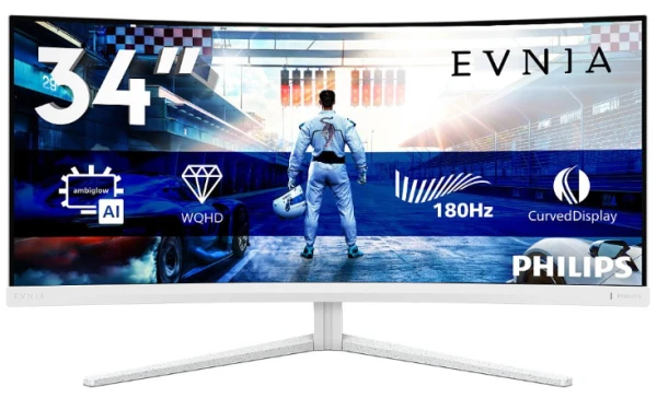 49347 Philips Evnia 34M2C5501A/00 zakrivljeni monitor 34" VA UWQHD 180 Hz - Slika 1