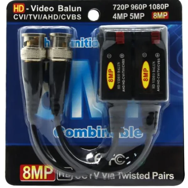 Gembird BNC pasivni video balun do 8 megapiksela cena je za Par (BALUN-CA10)