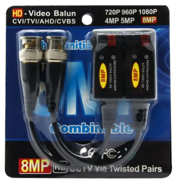 Gembird BNC pasivni video balun do 8 megapiksela cena je za Par (BALUN-CA10)